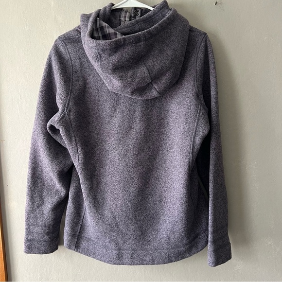 The North Face Purple Crescent Sunset Fleece Hoodie Size Medium - Picture 6 of 6